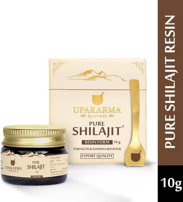 UPAKARMA Pure Shilajit Resin 10g | Natural Strength & Stamina Booster | Reduce Weakness