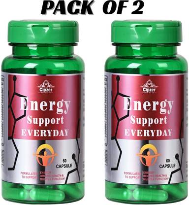 CIPZER Energy Support Everyday Capsule EnergyLevel,Immunity &Reduce Fatigue 120 Capsule