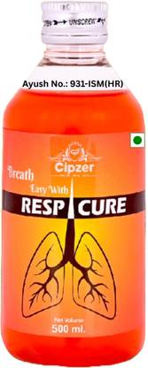 CIPZER Respicure 500 ML | Herbal Lung Tonic for Cough, Cold, Bronchitis & Breathing