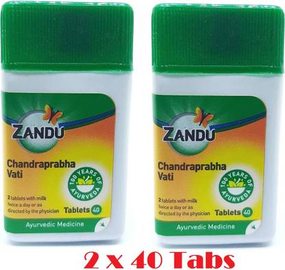 ZANDU Chandraprabha Vati (2 x 40 Tablets)