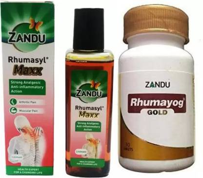ZANDU RHUMASYL MAXX 100ML AND RHUMAYOG 30 TABLETS