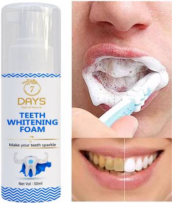 7 Days Ayurvedic teeth whitening foam cleaning gums