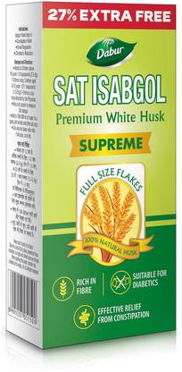 Dabur Sat Isabgol Psyllium Husk |Relief From Constipation & Bloating|Rich fiber