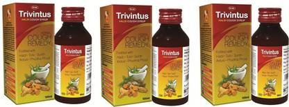 Trio Trivintus Haldi Cough Syrup, 100ML, Pack Of 3