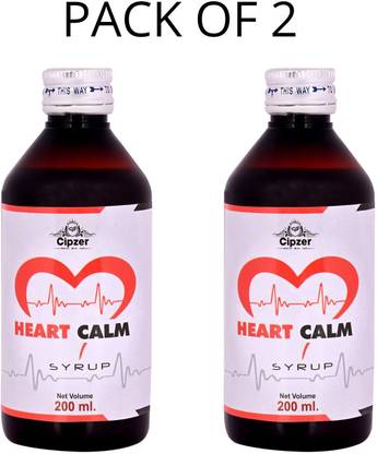 CIPZER Heart Calm Syrup|Beneficial in controlling cholesterol level(Pack of 2)-400 ml