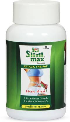 S. V. Pharmaceuticals Slim Max Ayurvedic herbal Capsules Weight Management Energy Booster Strength