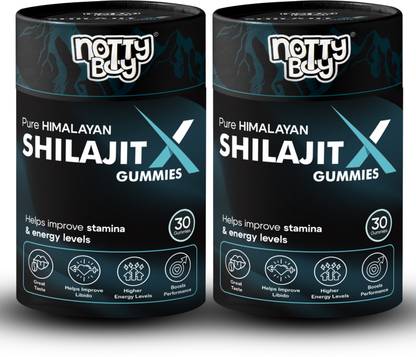 NottyBoy Shilajit X Gummies 250mg | Energy & Stamina Boost | No Sugar | Tamarind Flavour