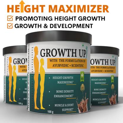 DIVYA SHAKTI AYURVEDA Growth UP Powder - Look Taller and Feel Confident | Ayurvedic Growth Supplements
