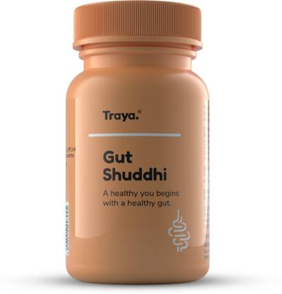 Traya Gutt Shuddhi Medicine for Constipation, Bloating & Gas Relief (30 Tablets)