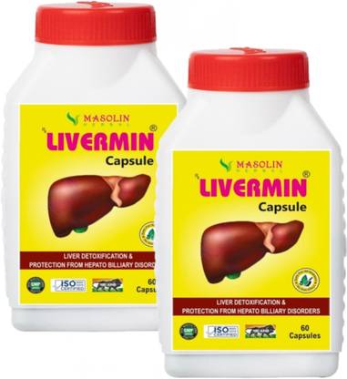 masolin LIVERMIN LIVER DETOXIFICATION CAPSULE 60CAPS-PACK OF 2