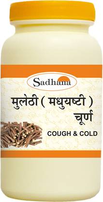 Sadhana Ayurvedics Mulethi Churna-100 Gm / Helpful dry coughs, bronchitis & asthma