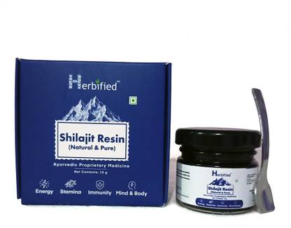 Herbified Himalayan Shilajit Resin|Rich in Fulvic Acid|For Strength, Power & Stamina