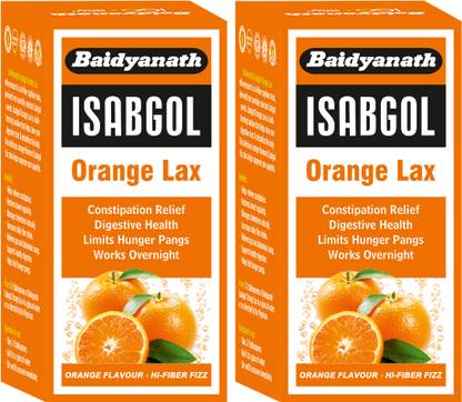 Baidyanath Isabgol Orange Lax | Isabgol | Psyllium husk (pack of2)