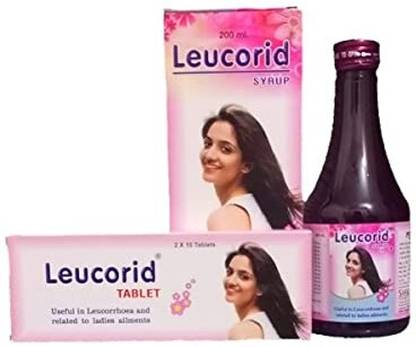 sanwaria Leucorid Syrup with tablets pack of 200ml x 2 pcs set