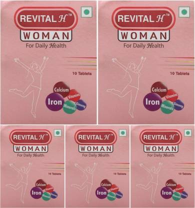 रिवाइटल H Woman for Daily Health (5 Pack, Each Pack 10 Tablets)