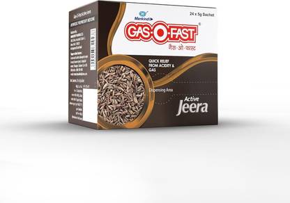 GAS-O-Fast Relieving Acidity, Active Jeera (24x 5g)Sachet