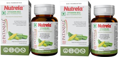 पतंजलि NUTRELA Vitamin B12 Biofermented Plant Based Supplement And Alovera Extract