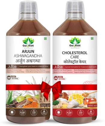 GargRishi Arjuna Ashwagandha & Cholesterol Care Juice Natural Ayurvedic blend for heart