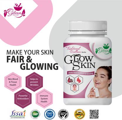 Gileon Glow skin make your skin fair & glowing 100% Ayurvedic (60Cap)