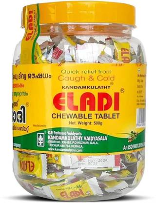 kandamkulathy ELADI CHEWABLE TABLETS ( Quick Relief from Cough and Cold )