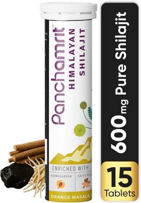 Panchamrit 600mg Pure Shilajit Effervescent Tablets With Ashwagandha| Boost Stamina Tablets