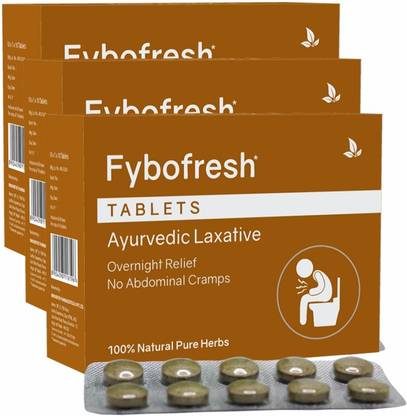 Fybofresh Tablets| Helps Reduces Constipation & Restore Freshness 1 x 10 (Blister)
