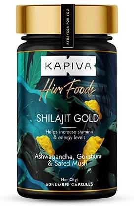 Kapiva Shilajit Gold | Contains 24 Carat Gold | Boosts Stamina | 100% Ayurvedic