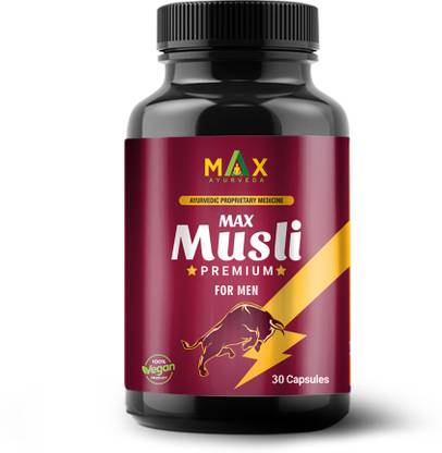 Max Ayurveda Musli Premium Capsules For Men - 30 Capsules