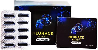 Neuhack Smriti Brain Memory Booster capsules | Ayurvedic Nootropics Supplement