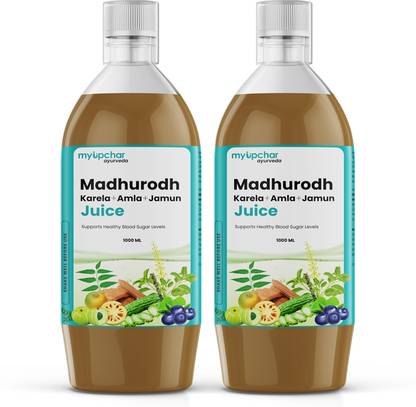 myupchar ayurveda Madhurodh Juice 1L | Helps in Blood Sugar Level Management | With Karela, Jamun