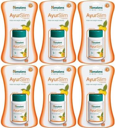 HIMALAYA AyurSlim Capsules, 60 Capsules x Pack of 6