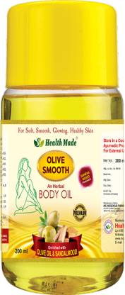 Health Made Ayurvedic Olive Smooth Body Oil For Deeply moisturizes and smoothens the skin