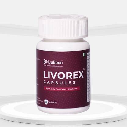 NyuBoon Livorex Capsules - Ayurvedic Supplement for Liver Health Support, 60 Tablets