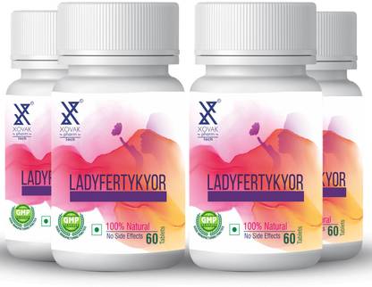 xovak pharma Ayurvedic Ladyfertykyor Tablets For helps improve egg quality, boosts ovulation