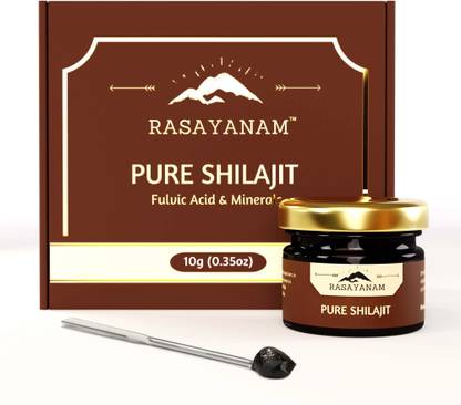 Rasayanam Pure Original Shilajit/Shilajeet Resin 10g | Contains 30+ Minerals