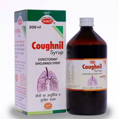 jagriti herbs Coughnil Gojiwahdi Syrup/Ayurvedic Cough Syrup for Whooping Cough, Common Cold, Laryngitis, Pharyngitis, Tonsillitis/Zero Side Effects/Ayurvedic Immunity Booster - 200ml