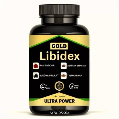 ACTIWOW 24k Gold Libidex Capsules Men Erolabs - Ayurvedic Medicine to Boost Stamina A1