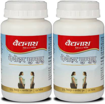 Baidyanath Medohar Guggulu 120 Tab | Enriched with Guggulu, Chitrakmool and Nagarmotha