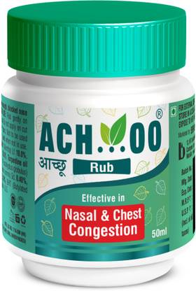 Ach...oo ACHOO Herbal Rub for Nasal and Chest Congestion