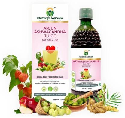 Bhavishya Ayurveda BA - Arjun Ashwagandha Juice