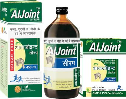 AMBIC Aljoint Pain Relief Tablets with Aljoint Syrup for Joint & Muscular Pain