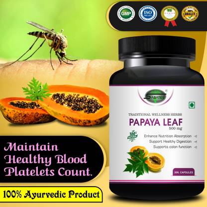 Sabates Papaya Leaf Tablet For Building Immunity Dengue Increasing Platelet Count