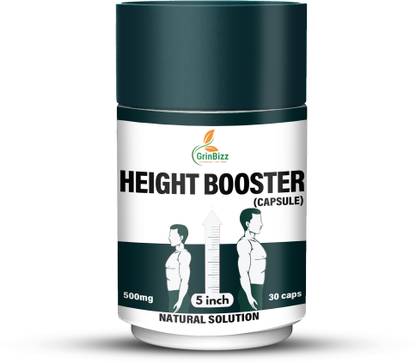 grinbizz Height Booster Capsule/Height Growt/Longer & Taller Height/Maximize Height