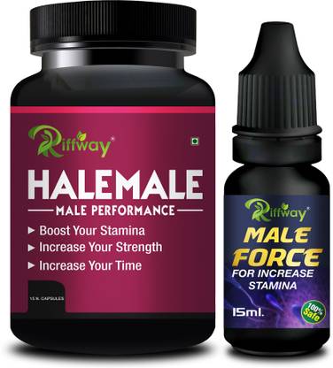 Riffway HaleMale Sex Capsule & Male Force Massage Oil Provides Men Stamina