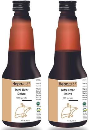 Le-vanza Food & Herbals Hepaza-6 - Liver Detox | For Fatty Liver | Jaundice | Weak Liver Functions | Indigestion | Constipation | Seabuckthorn |