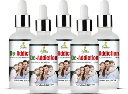 grinbizz De-Addiction Drop Easy Way To Quit Alcohol,Tobacco,Drugs,Nicotine