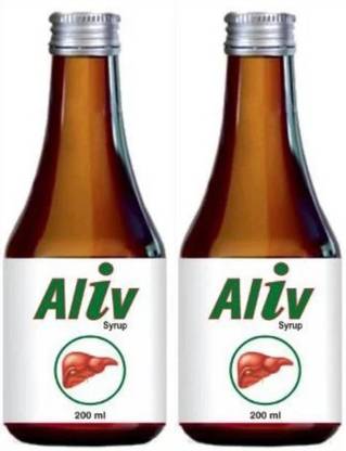 Alloes Pharmaceuticals Aliv Syrup for Fatty Liver Detox | Strong Immunity |Pack of 2