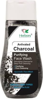 HERBORY Charcoal Facewash| Deep Pore Cleansing| For all Skin Types
