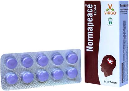 Virgo Normapeace Tablets : Herbal Brain Tonic, Stress Reliever (60 Tablets)
