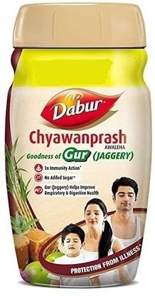 Dabur Chyawanprash-Gur(Jaggery) – 900g, 3X Immunity, helps Strength & Stamina